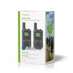 Nedis WLTK0500BK radijo stočių rinkinys, 5 km nuotolis, 8 kanalai, PMR446