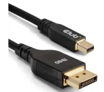 CLUB3D Mini DisplayPort&trade; į DisplayPort&trade; dvikryptis VESA DP80 sertifikuotas laidas M/M 1m/3.28ft