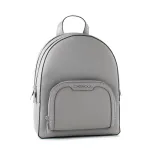 Michael Kors Rhea moteri&scaron;ka kuprinė 28x23x10 cm Pearl Grey Saffiano oda