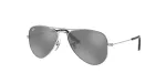 Ray-Ban Junior RJ9506S2126G5 vaiki&scaron;ki pilotiniai akiniai nuo saulės, skaidri mėlyna, pilki gradientiniai lę&scaron;iai, 50/13/120 mm