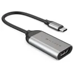 HYPER HD-H8K USB Type-C į HDMI adapteris, 8K 60Hz, nerūdijantis plienas