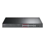 TP-Link TL-SL1218MP 18 prievadų &bdquo;Gigabit&ldquo; nevaldomas PoE+ komutatorius (16 PoE+ prievadų, 192 W biudžetas)
