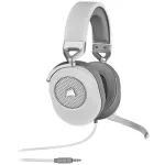 CORSAIR žaidimų ausinės HS65 &ndash; 3,5 mm &ndash; erdvinis garsas &ndash; balta