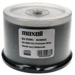 MAXELL CD-R 700MB 50 vnt. 52x80 min, verpstė, spausdinimui