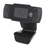 Manhattan USB vaizdo kamera, 2 MP, 1080p Full HD, USB-A, įmontuotas mikrofonas, reguliuojamas spaustukas, 30 kadrų per sekundę, juoda, trejų metų garantija