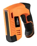 NEO Tools 16-050 Rankinis segiklis apmu&scaron;alų, izoliacijos ir dekoratyvinių darbų atlikimui, su reguliuojama jėga, J tipo segtukams 6&ndash;14 mm, juodos/oranžinės spalvos