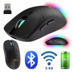 Belaidė pelė MEDIA-TECH MT1124 BT/RF Tylus ir Įkraunama &ndash; ambidekstrinė, 3200 DPI, Bluetooth + 2,4 GHz USB, 6 mygtukai, įkraunama