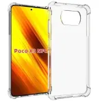 Evelatus Military Shockproof Silicone Case, skirta Xiaomi Poco X3 / X3 NFC / X3 Pro &ndash; permatomas TPU
