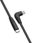 Silicon Power Boost Link Nylon LK50CL USB-C į Lightning kabelis, 1 m, pilkas