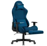 Huzaro Force 5.7 Blue ergonomi&scaron;ka žaidimų kėdė - PU oda, reguliuojamos porankiai, atlo&scaron;o atlenkimas, juosmens ir kaklo pagalvėlės
