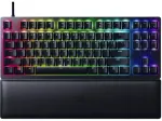 Laidinė optinė žaidimų klaviatūra Razer Huntsman V2 Tenkeyless, Clicky Purple jungikliai, &scaron;iaurieti&scaron;kas i&scaron;dėstymas, RGB, juoda (RZ03-03941300-R3N1)