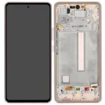 Samsung Galaxy A53 5G (SM-A536B) 6,5 colio Super AMOLED ekrano modulis su jutikliu ir rėmeliu