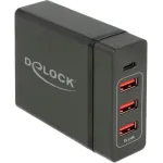 DeLOCK USB sieninis įkroviklis 63974 Universal Black AC Indoor 60 W