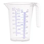 Pressol 07 060 matavimo indas 0,25 L PP permatomas su snapeliu ir rankena