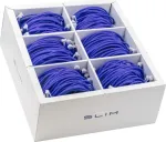 Wirewin SLIM-LS-K6A 3.0 VT 36 &ndash; Cat6a U/FTP plonas Ethernet tinklo kabelis, 3 m, violetinės spalvos, 36 vienetų paketas