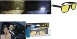 WEDO naktinio vairavimo akiniai poliarizuoti geltoni rėmeliai juodi su dėklu 271 47099