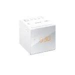Sony ICF-C1W laikrodinis radijo imtuvas, FM, baltas