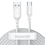 USB laidas Baseus TZCATZJ-02 1,5 m USB A USB C Baltas