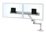 Ergotron 45-489-216 LX Desk Dual Direct Arm monitorių laikiklis, ekranams iki 25 colių (63,5 cm), 0,9&ndash;5 kg, baltas