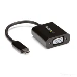 StarTech.com USB-C į VGA adapteris - juodas - 1080p - vaizdo keitiklis, skirtas MacBook Pro - USB C į VGA ekrano jungtis - atnaujinta versija CDP2VGAEC