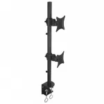 Dvigubas monitoriaus laikiklis Techly ICA-LCD-350-D 68,6 cm (27 inch) stalas Juodas