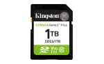 SD atminties kortelė KINGSTON Canvas Select Plus Gen3 1TB SDXC UHS-I V30 U3 Class 10, 150 MB/s