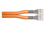 DIGITUS montavimo kabelis Cat 7 - S/FTP - AWG 23/1 - dvigyslis - 100 m - oranžinis