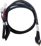 SAS kabelis ADAPTEC Microchip Technology 2305500-R SlimSAS &times;8 į 2&times;2SFF-8639 U.2, 0,8 m, juodas
