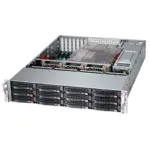 Serverio korpusas Supermicro SC826BE1C4-R1K23LPB juodas, 2U, 12x 3.5 inch kar&scaron;to keitimo, 1200 W Platinum