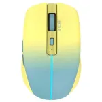 Cian Technology GmbH INCA Mouse IWM-511RS belaidė pelė su Bluetooth ir radijo ry&scaron;iu, RGB foninis ap&scaron;vietimas, geltona