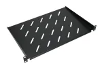 Extralink SHELF 1U &ndash; juoda metalinė lentyna 19 colių sieninėms spintoms, 300 mm