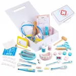 Vaikų medicininis žaidimų rinkinys Extralink Little Doctor Case, 43 dalys