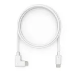 Compulocks 6ft USB-C į USB-C 90 laipsnių 2.0 įkrovimo ir duomenų laidas - USB laidas - 24 kontaktų USB-C (M) tiesus į 24 kontaktų USB-C (M) de&scaron;inėn lenktas - 1.83 m - Baltas