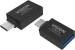 Lyčių keitiklis USB C į USB 3.0 A Vision TC-USBC3A/BL