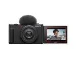 Sony ZV-1F kompakti&scaron;kas fotoaparatas su 1 colio Exmor RS CMOS jutikliu, 20,1 MP, 5472 x 3648 pikseliai, juodas