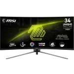 Monitorius MSI MAG 345CQRDE 86,4 cm (34 colių) 3440 x 1440 pikselių UltraWide Dual Quad HD juodas