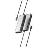 ALOGIC Fusion Pro AXIS FUPHDDP1 USB-C 8 viename doko stotelė su dviejų ekranų palaikymu ne&scaron;iojamam kompiuteriui