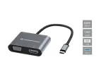 Conceptronic DONN16G Laidinis USB 3.2 Gen 1 Type-C Pilka 100W 4K Ultra HD