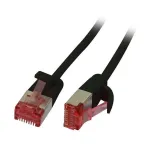 Synergy 21 Patch Laidas RJ45 CAT6 250MHz 2m juodas U/FTP plonas apvalus d 3.6mm - Tinklo kabelis