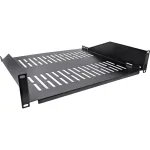 Rack lentyna InLine 19 colių 400mm 20kg 2U RAL 9005 juoda