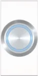 Kindermann 7464000443. Module Menge (max): 1 Modul(e). Produktfarbe: Blau, Edelstahl, Wei&szlig;, Material: Kunststoff, Edelstahl. Breite: 45 mm (7464000443