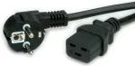 VALUE - Maitinimo laidas - CEE 7/7 (SCHUKO) (M) į IEC 60320 C19 (M) - 250 V AC - 16 A - 2 m - Juoda (19.99.1552)