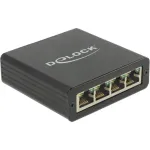 DeLOCK 62966 USB 3.0 sąsajų &scaron;akotuvas 4x Gigabit Ethernet, juodas