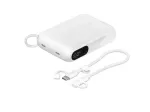 Belkin BoostCharge BPB027HQWH i&scaron;orinis akumuliatorius 10000 mAh, 20 W, su ekranu, USB-C, baltos spalvos