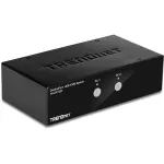 KVM jungiklis Trendnet TK-241DP, juodas, DisplayPort, USB, 2 kompiuteriai
