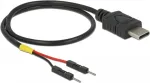 DeLOCK 85420 USB maitinimo kabelis, USB Type-C į 2x pavienius kontaktinius kai&scaron;telius, 0,3 m