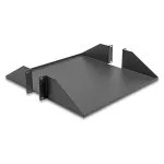 DeLOCK 66748 19" lentyna spintai, dvipusė, iki 46 kg, 2U, 500 mm ir gilesnėms spintoms, tamsiai pilka