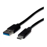 ROLINE RM USB 3.2 Gen 1 laidas, A-C, ST/ST, juodas, 1 m