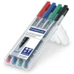 Permanentinis markeris plonu antgaliu Staedtler Lumocolor 318 WP4, 4 vnt.