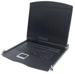 Intellinet 508025 konsolė stelažui 43.2 cm (17 colių) 1280 x 1024 pikseliai Juoda 1U